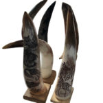Afro and Arts -Cow horns x5