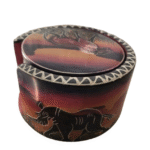 Afro Arts and Crafts - CUP MATS SET Red 2