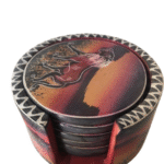 Afro Arts and Crafts -CUP MATS SET red