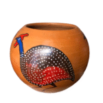 Afro Arts and Crafts - GENEA FOWL CLAY POT