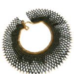 Afro Arts and Crafts - GLASS BEADS NECKLACE Dark Green 2