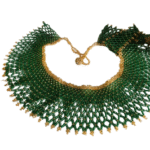 Afro Arts and Crafts - GLASS BEADS NECKLACE Dark Green