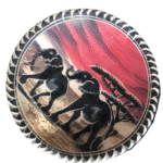 Afro Arts and Crafts - MINI DECORATIVE PLATES red