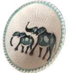 Afro Arts and Crafts - MINI DECORATIVE PLATES white x 6