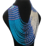 Afro Arts and Crafts - Strand Necklace Blue